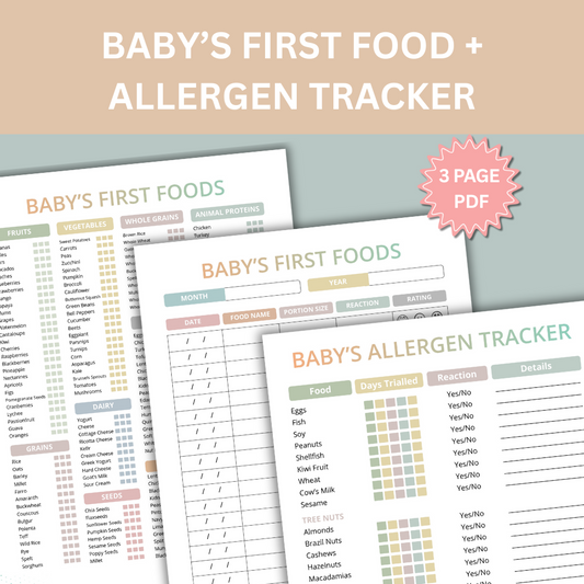 Baby's First Foods + Allergen Tracker